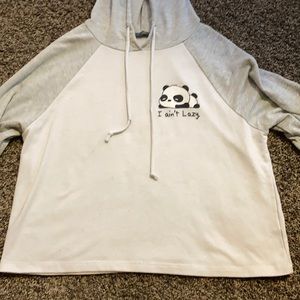 crop top sweatshirt .